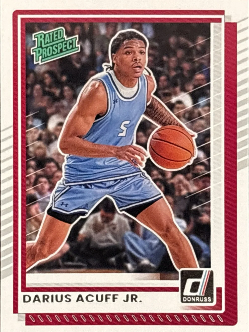 Panini Donruss Rated Prospect Darius Acuff Jr. Basketball Card